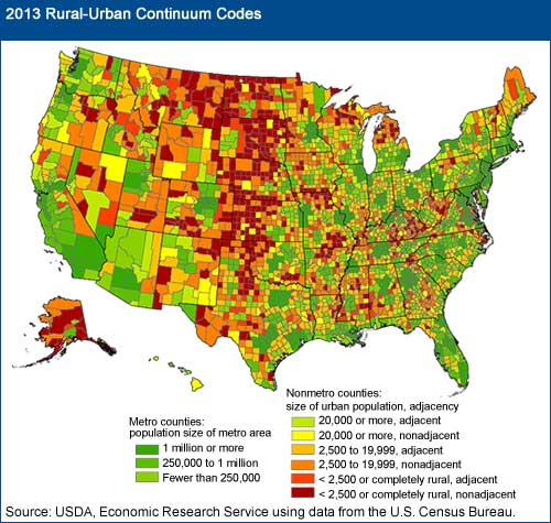 ESR 2020 Rural / Metro Counties
USA